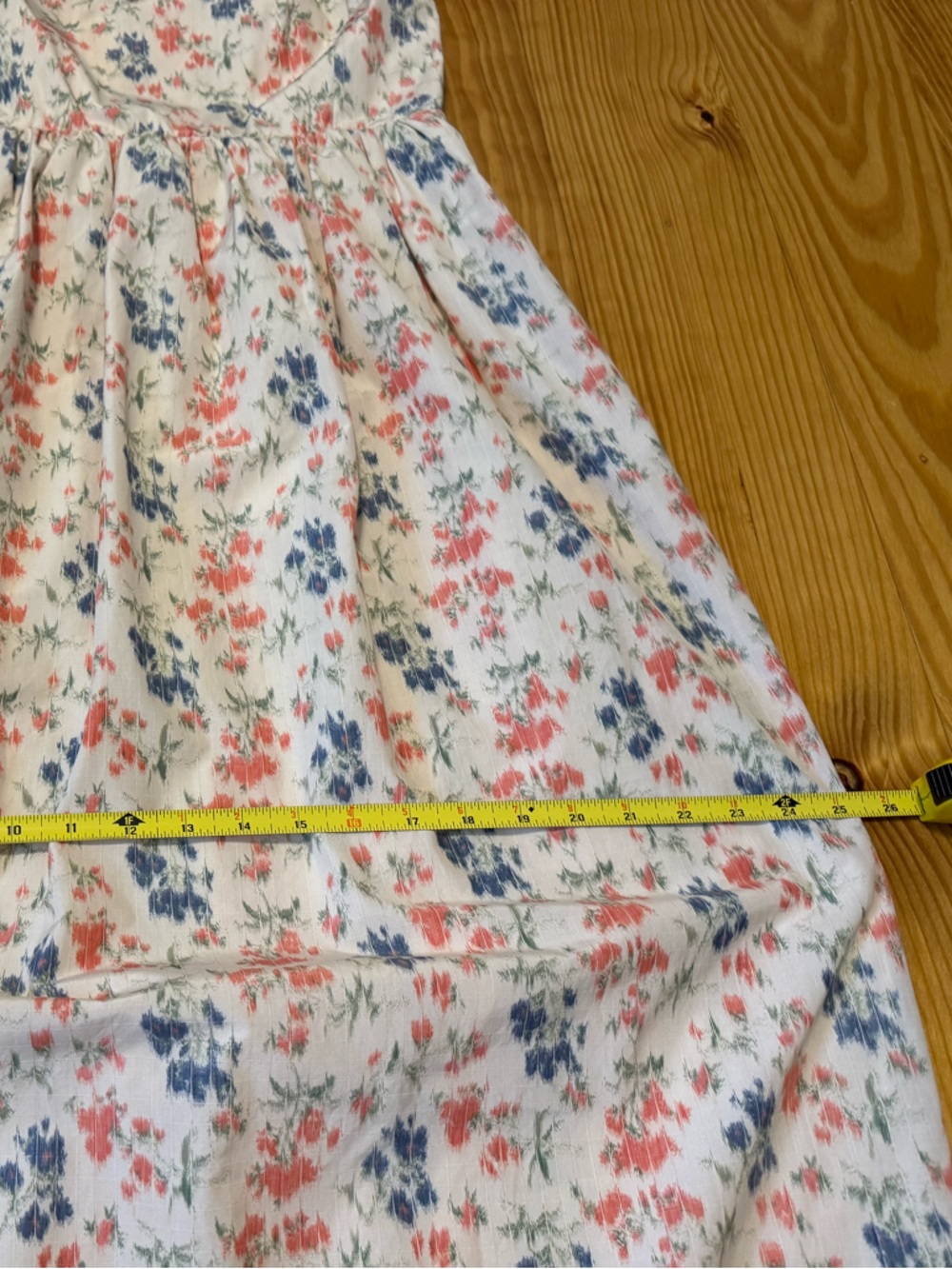 Rebecca Taylor Emma Dress Women’s Size 2 Floral Maxi Cream Blush Blue Pockets - Picture 9 of 16